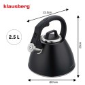 CZAJNIK STALOWY Z GWIZDKIEM 2,5L KLAUSBERG KB-7952