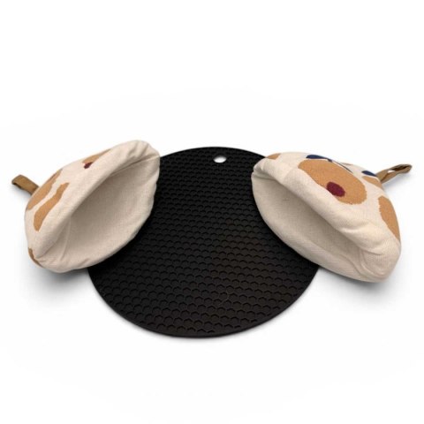 EMALIOWANY GARNEK ŻELIWNY PŁASKI 30cm 3L HAGE ZIELONY