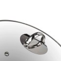 GARNEK EMALIOWANY 14cm Z POKRYWĄ BANQUET METALLIC BLACK 0,7L