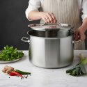 GARNEK GASTRONOMICZNY Z POKRYWĄ STALOWĄ Ø40cm 32L KINGHOFF KH-2026