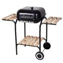 GRILL WĘGLOWY NA KÓŁKACH Z PÓŁKAMI KINGHOFF KH-2034