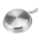 PATELNIA STALOWA 24cm Z POWŁOKĄ PLASTER MIODU E-7547