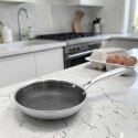 PATELNIA STALOWA 26cm Z POWŁOKĄ PLASTER MIODU 5551