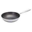 PATELNIA STALOWA WOK 28cm Z POWŁOKĄ PLASTER MIODU KLAUSEBRG KB-9024