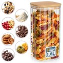 SZKLANY POJEMNIK KUCHENNY NA PRODUKTY SYPKIE 1,6L 229249