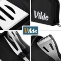 ZESTAW 3 STALOWYCH PRZYBORÓW DO GRILLA W ETUI 489424