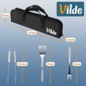 ZESTAW 3 STALOWYCH PRZYBORÓW DO GRILLA W ETUI 489424