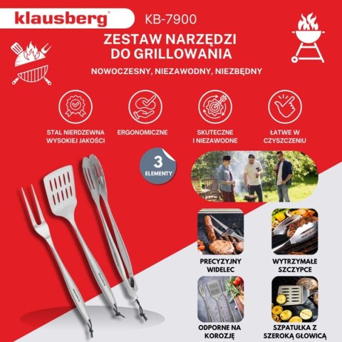 ZESTAW PRZYBORÓW DO GRILLA GRILLOWANIA KLAUSBERG KB-7900