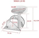 Beżowy Drapak dla kotka Budka z sizalem do drapania Słupek sizalowy z platformą