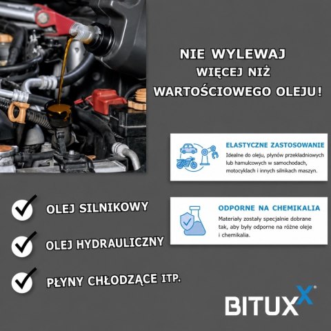 Bituxx ręczna pompka napełniająca / przelewowa 0,2 l Mocna konstrukcja