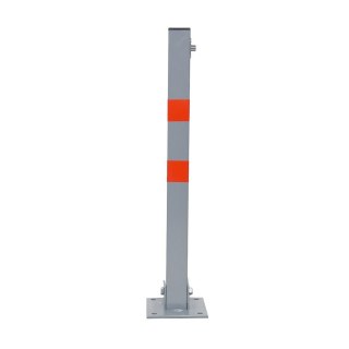 Blokada Parkingowa składana barierka słupek na parking 65cm szary