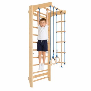Drabinka gimnastyczna z dodatkowymi elementami kącik zabaw 220cm