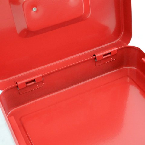 Kasetka metalowa na klucz skrytka do przechowywania pieniędzy transportu 25cm mocna