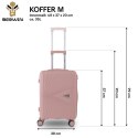 Komplet podróżny 3 walizki XL L M + kosmetyczka twarde TSA 4 kółka lekki