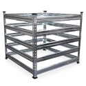 Kompostownik metalowy 90x90 cm - trwały stalowy pojemnik na kompost