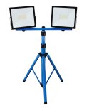 Ledowa Lampa z białym światłem na statywie Naświetlacz na budowe 2x50W