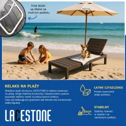 Leżak plażowy składany w walizkę ogrodowy turystyczny na Ogród składany