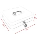 Lśniąca kasetka metalowa lakierowana do tranpsortu gotówki 25cm uniwersalna