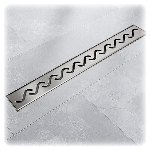 Odpływ Welle liniowy z niskim syfonem 110cm stal inox podłogowy