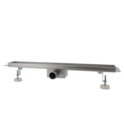 Odpływ liniowy 140cm wpust prysznicowy stal nierdzewna z syfonem Befliesbar