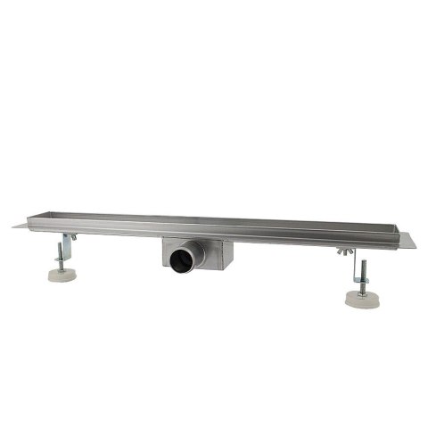 Odpływ liniowy 90cm łazienkowy ze stali nierdzewnej z syfonem Glass Schwarz