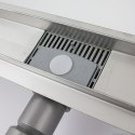 Odpływ liniowy podłogowy 140cm LINE z niskim syfonem do prysznica