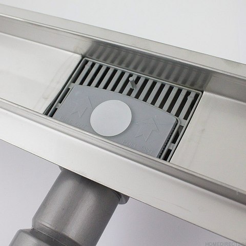 Odpływ prysznicowy Welle z niskim syfonem 100cm inox podłogowy