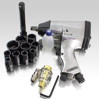 Pneumatyczny Klucz udarowy 1/2" BITUXX w zestawie + nasadki 340Nm