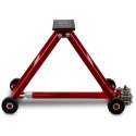 Podnośnik nożycowy BITUXX 2,5T płaska platforma 11-48cm na korbę ręczną CZERWONY