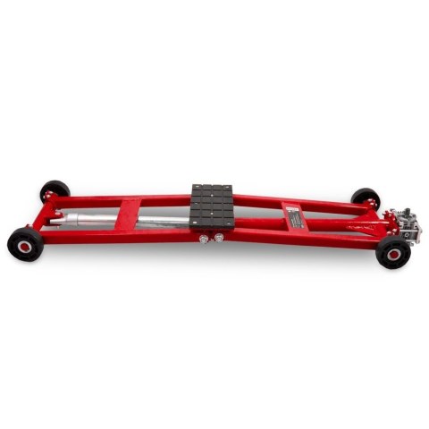 Podnośnik nożycowy BITUXX 2,5T płaska platforma 11-48cm na korbę ręczną CZERWONY