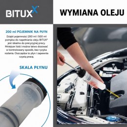 Pompa do napełniania i ekstrakcji płynów BITUXX 200 ml + 500 ml