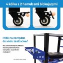 Profesjonalny stół warsztatowy/spawalniczy BITUXX na kółkach o nośności 250 kg - mobilny roboczy do spawania i montażu