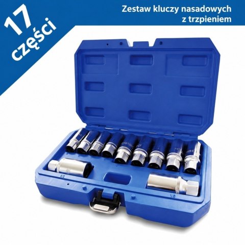 Profesjonalny zestaw wykrętaków do szpilek - BITUXX 11 elementów (napęd 1/2″)