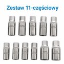 Profesjonalny zestaw wykrętaków do szpilek - BITUXX 11 elementów (napęd 1/2″)