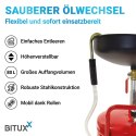 Przenośna mobilna Zlewarka do oleju Warsztatowa Regulowana ze zbiornikiem 80L