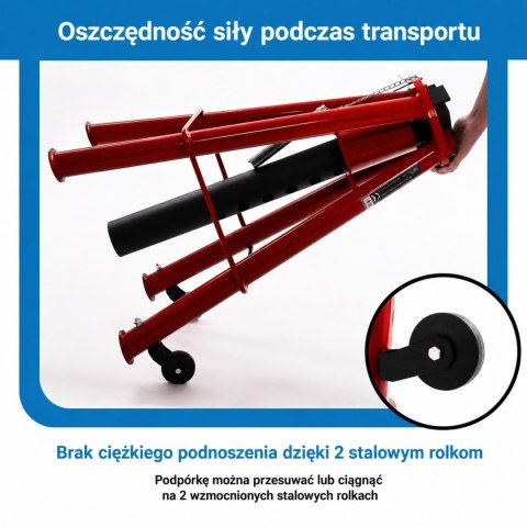 Regulowany stojak podporowy 12T do samochodów i maszyn 74-122 cm stalowy