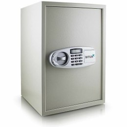 Sejf biurowy elektroniczny na kod + kluczyki na szyfr 35x52cm duży naścienny