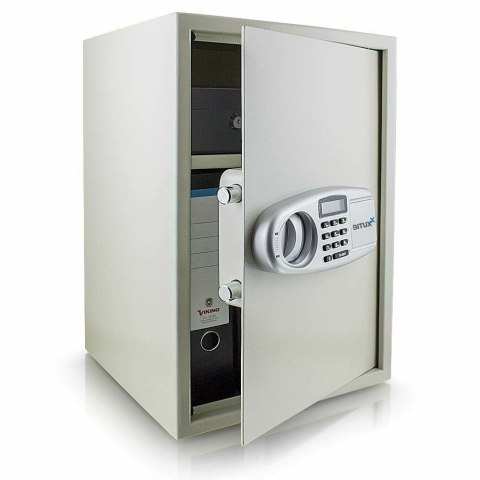 Sejf biurowy elektroniczny na kod + kluczyki na szyfr 35x52cm duży naścienny