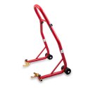 Stojak motocyklowy czerwony uchwyt podnośnik 200kg tylne koło 21-34cm motor
