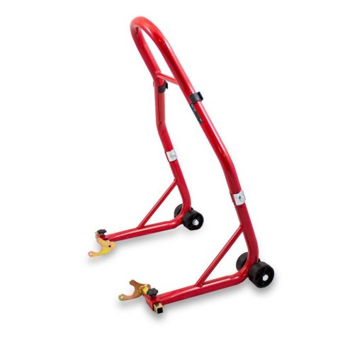 Stojak motocyklowy czerwony uchwyt podnośnik 200kg tylne koło 21-34cm motor