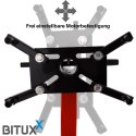 Stojak na silnik 570 kg obrotowy mobilny warsztatowy 4 koła 360°