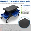 Stołek Taboret Warsztatowy na kołach obrotowych Bituxx wytrzymały
