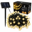 Światełka świąteczne Solarny łańcuch zewnętrzny lampki LED 10m ciepłe