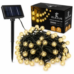Światełka świąteczne Solarny łańcuch zewnętrzny lampki LED 10m ciepłe