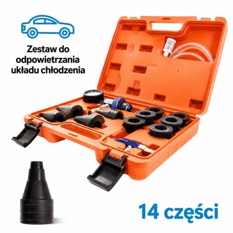 Urządzenie do odpowietrzania i napełniania układu chłodzenia BITUXX zestaw 14 elementów