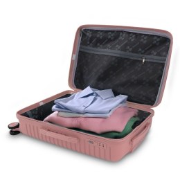 Zestaw 4 walizek podróżnych z beautycase - twarda skorupa, kółka 360° TSA