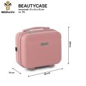 Zestaw 4 walizek podróżnych z beautycase - twarda skorupa, kółka 360° TSA