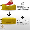 Zestaw 4 walizek podróżnych z beautycase - twarda skorupa, kółka 360°, zamek TSA