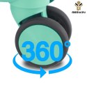Zestaw 4 walizek podróżnych z beautycase - twarda skorupa, kółka 360°, zamek TSA