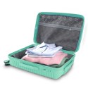 Zestaw 4 walizek podróżnych z beautycase - twarda skorupa, kółka 360°, zamek TSA